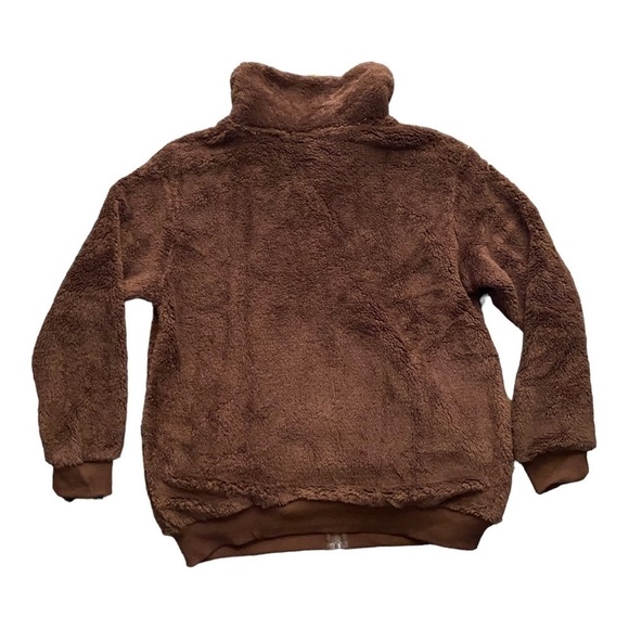 NWT-DOU BCQ-BROWN TEDDY BEAR JACKET-SIZE LARGE - Picture 7 of 10